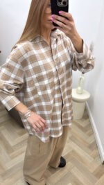 languoti marškiniai brown - Image 2