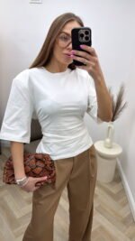 Balti marškinėliai Lace