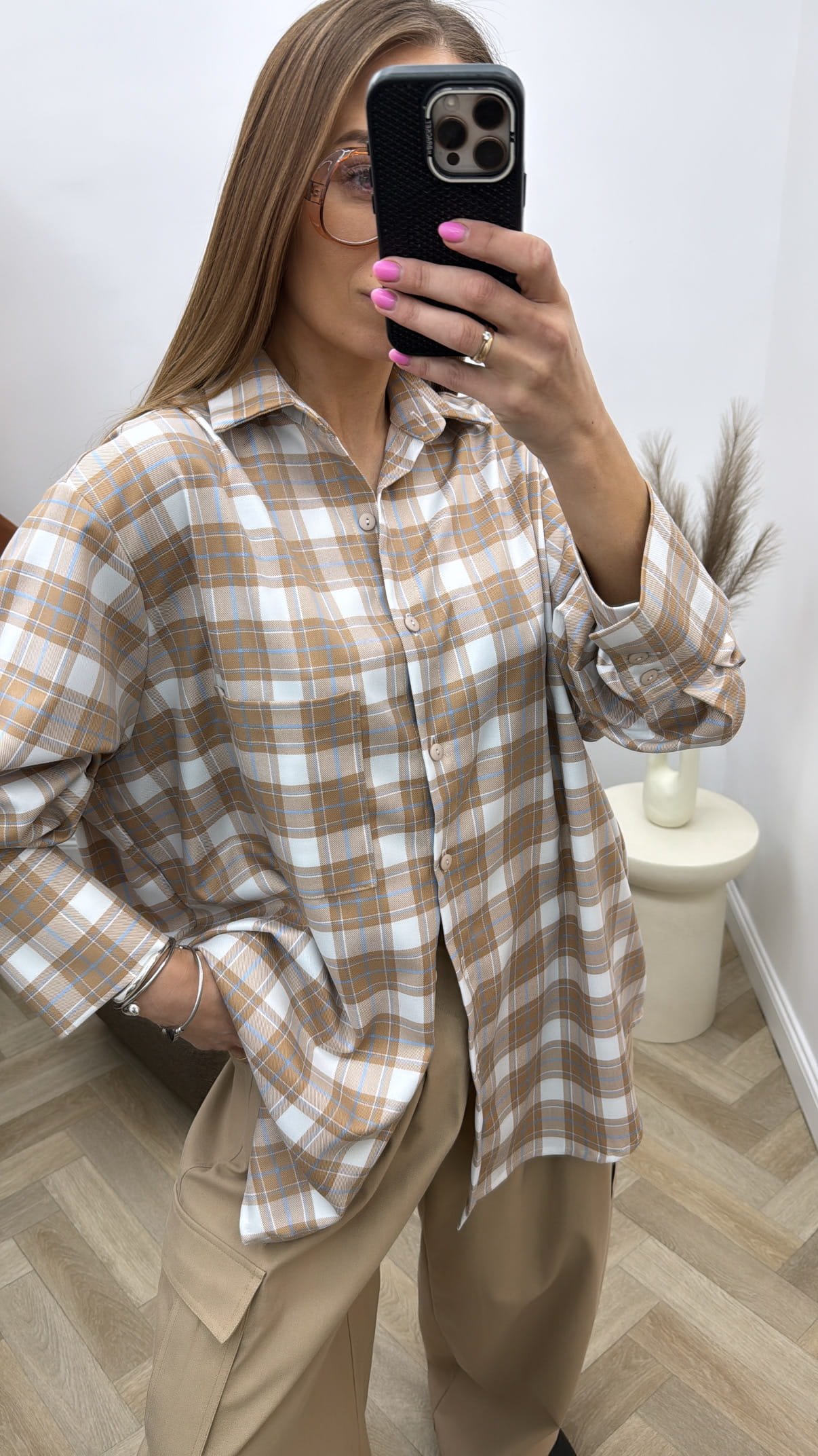 4B48C292-4006-4E11-BC1C-47A6A2215757 languoti marškiniai brown - Image 1