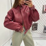 dirbtinės odos striukė