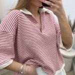 Dryžuotas Pollo megztinis