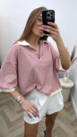 Dryžuotas Pollo megztinis - Image 2