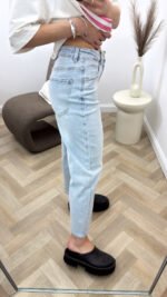 Džinsai Mom Fit Light Blue - Image 2