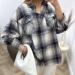 Languoti marškiniai Navy