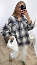 Languoti marškiniai Navy