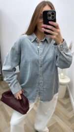 Džinsinis oversize marškiniai - Image 2