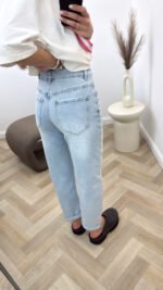 Džinsai Mom Fit Light Blue - Image 3