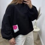 Oversize džemperis black