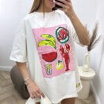 Marškinėliai Long Print