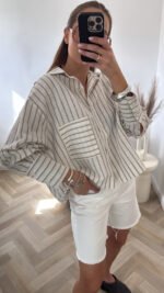 Lininiai Marškiniai Stripe - Image 3