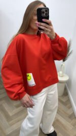 Oversize džemperis orange - Image 3