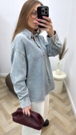 Džinsinis oversize marškiniai - Image 3