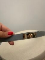 Natūralios odos dirželis Gold - Image 2