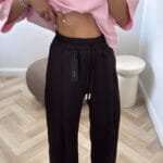 Kelnės Silk Black