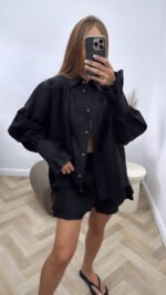 Lininis Kostiumėlis Black - Image 2