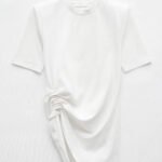 Marškinėliai Asymetric White