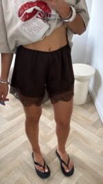 Šortai Lace Brown