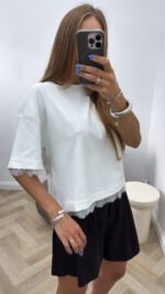 Marškinėliai Lace White - Image 2