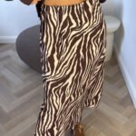 Sijonas Zebra Brown