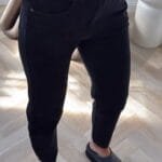 Džinsai Mom Black