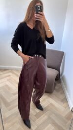 Kelnės Snake Burgundy