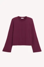 Palaidinė su petukais burgundy