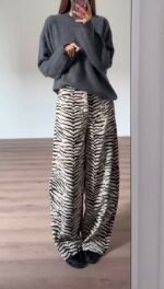 Kelnės Zebra Velvet - Image 2