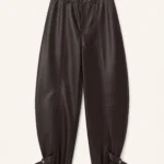 Kelnės leather brown